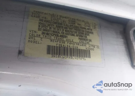 2011 Nissan Versa 1.8S from USA, damaged, VIN 3N1BC1CPXBL409291